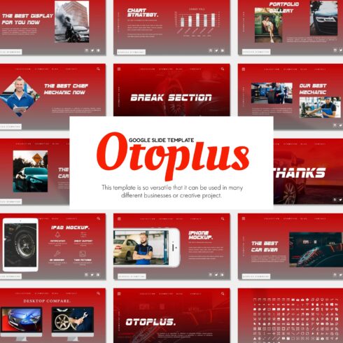 Otoplus google slide template - main image preview.