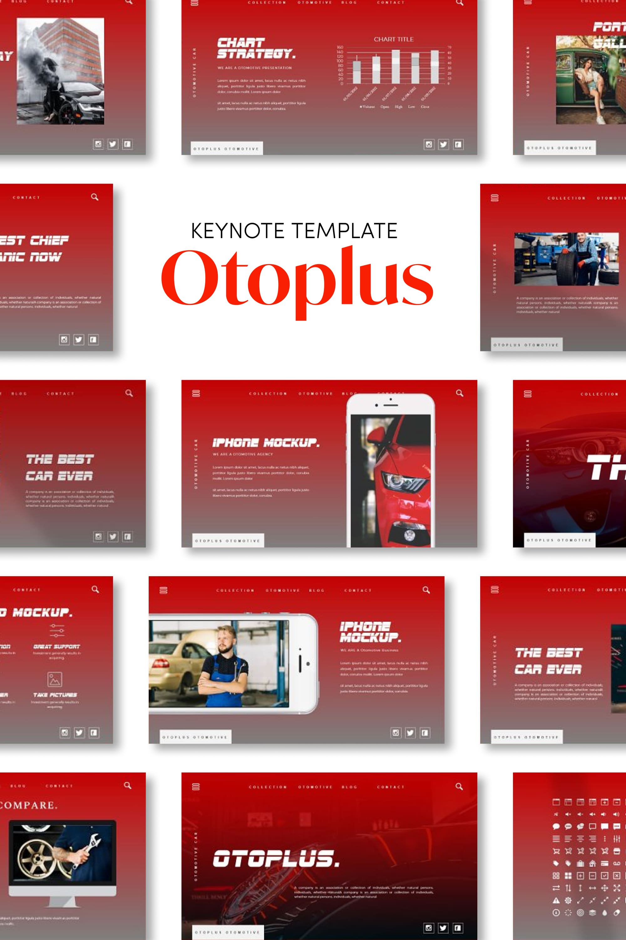 Otoplus keynote template - pinterest image preview.