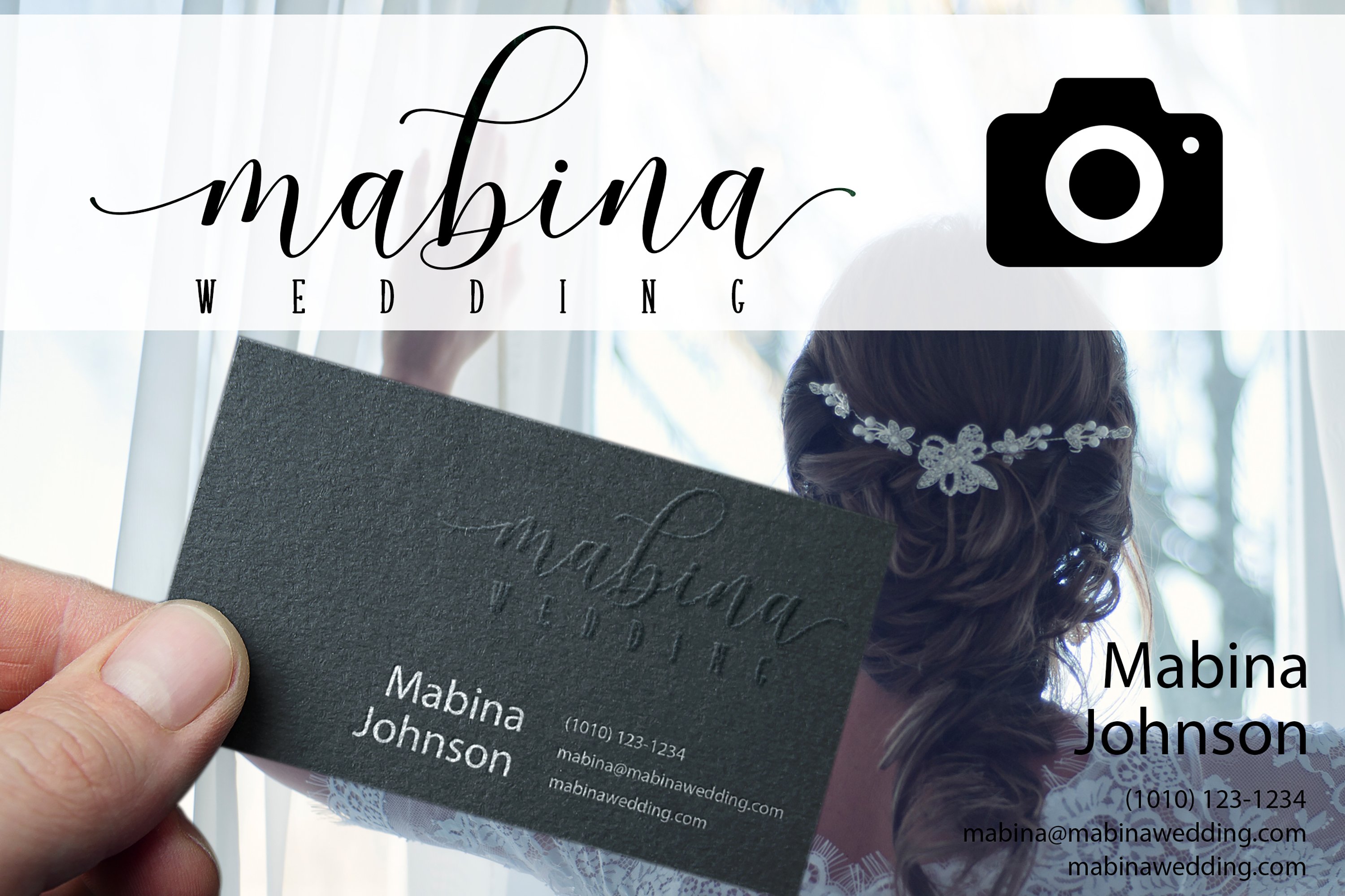 Italic strong font for your business cards.