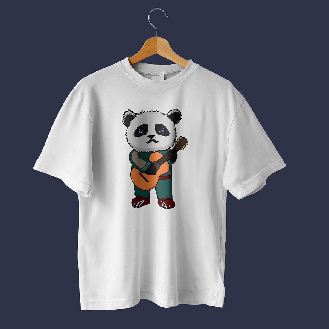 Panda Guitar Illustration - MasterBundles