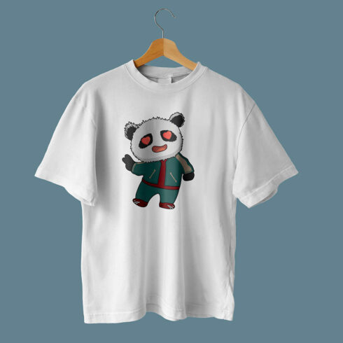 Cute Panda In Love Illustration cover image.