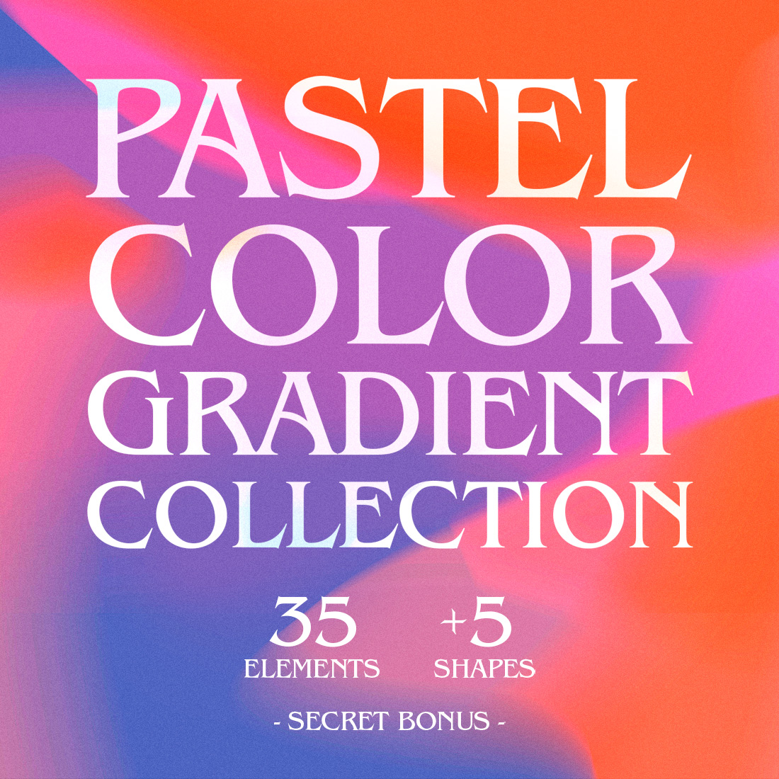 35 Pastel Color Gradients Collection cover image.
