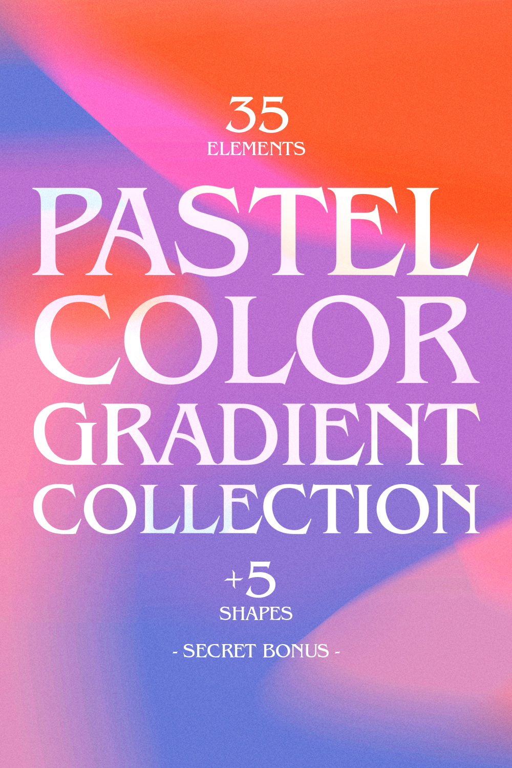 35 Pastel Color Gradients Collection pintetrest image.
