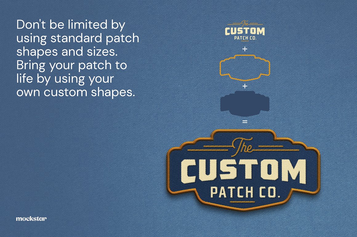 The process of creating a colorful custom patch.