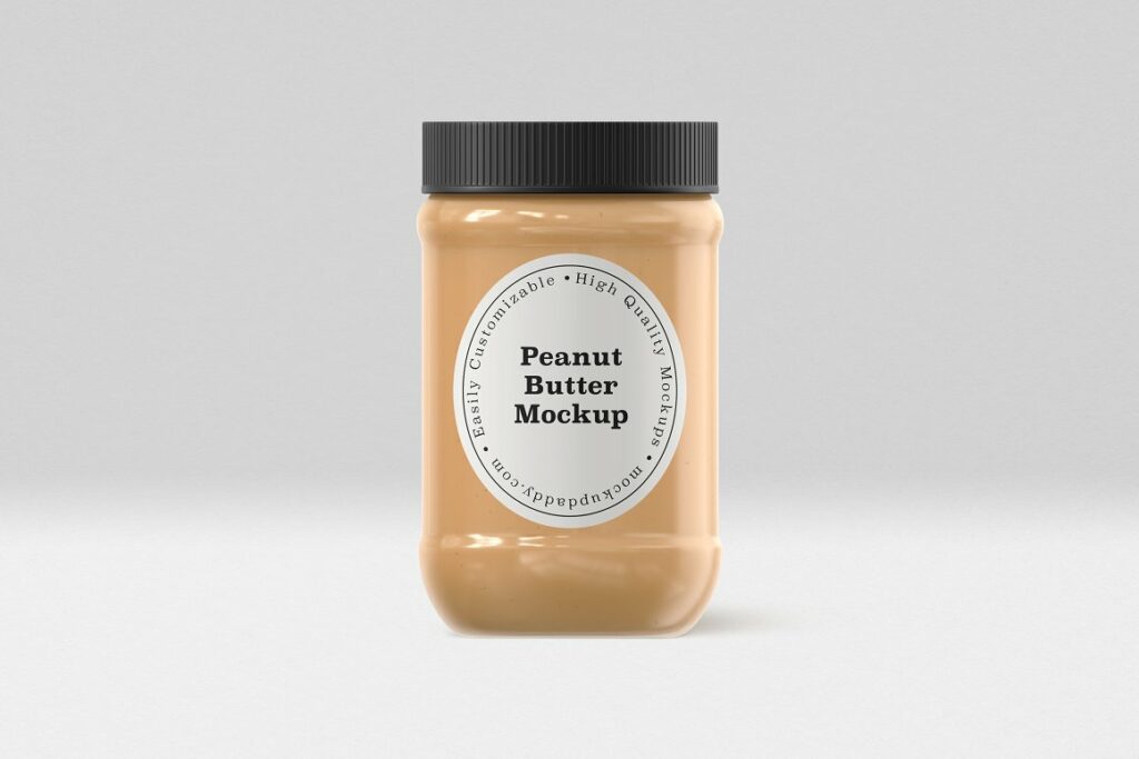 HighQuality Peanut Butter Jar Mockup MasterBundles