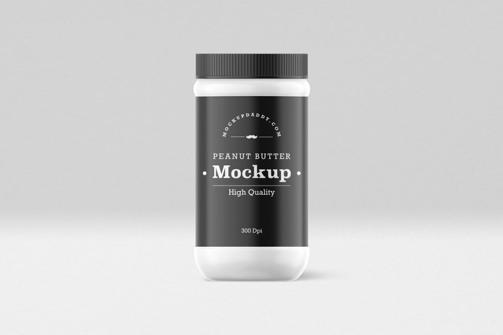 HighQuality Peanut Butter Jar Mockup MasterBundles