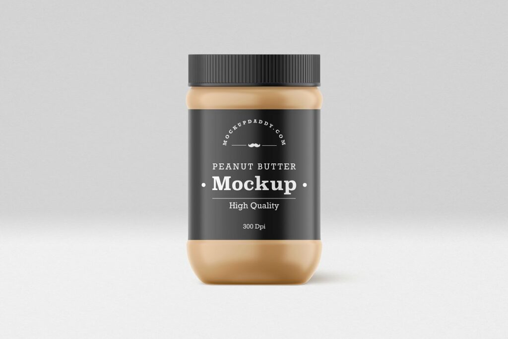 High-Quality Peanut Butter Jar Mockup – MasterBundles