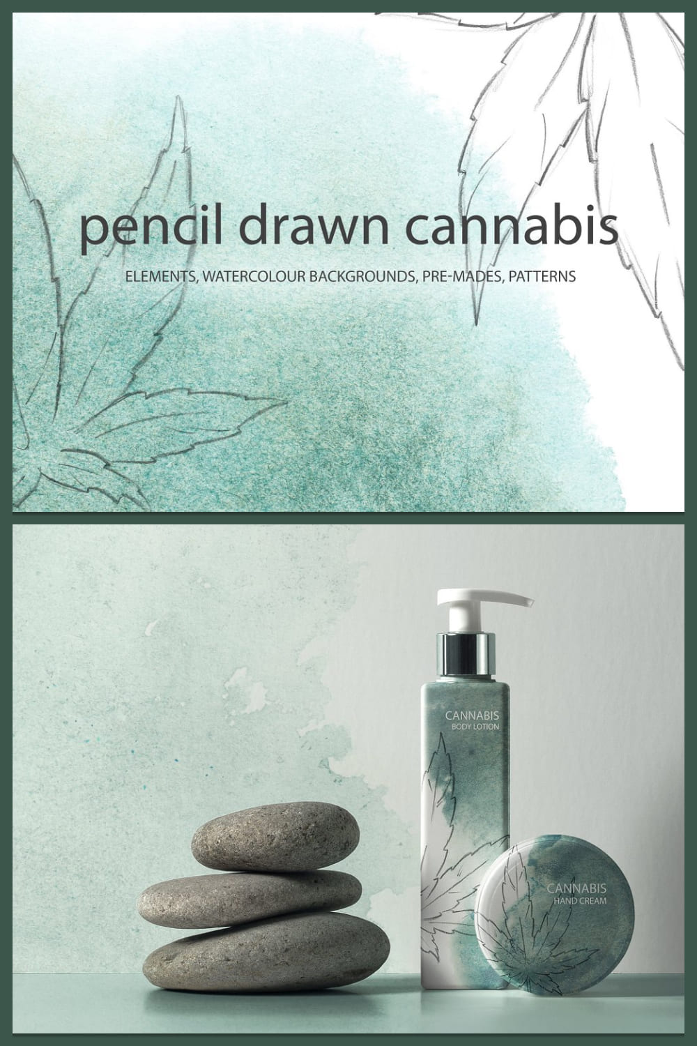 Pencil Drawn Cannabis - Pinterest.