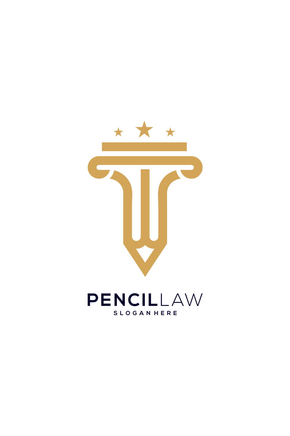 Pencil Law Logo Vector Design Pinterest preview.