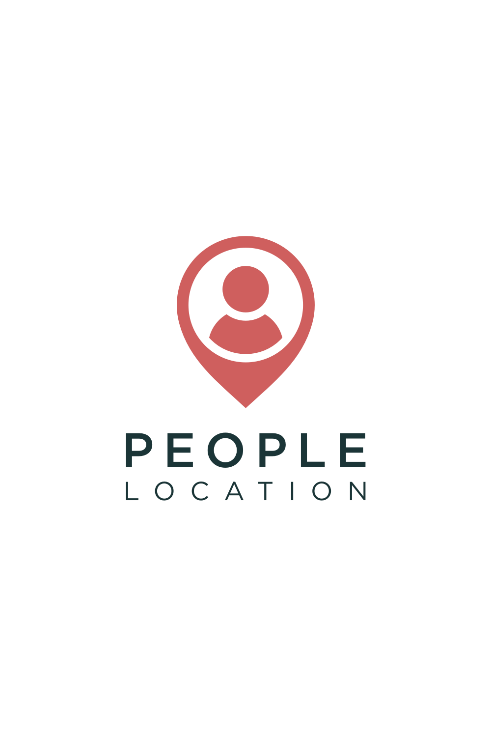 People Location Logo Design Vector pinterest image.
