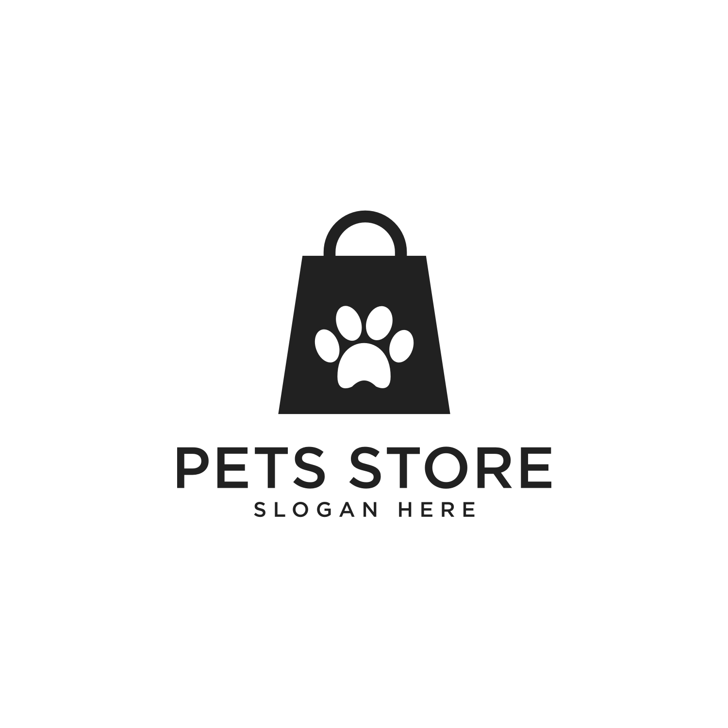 Pets Store Logo Vector Design MasterBundles