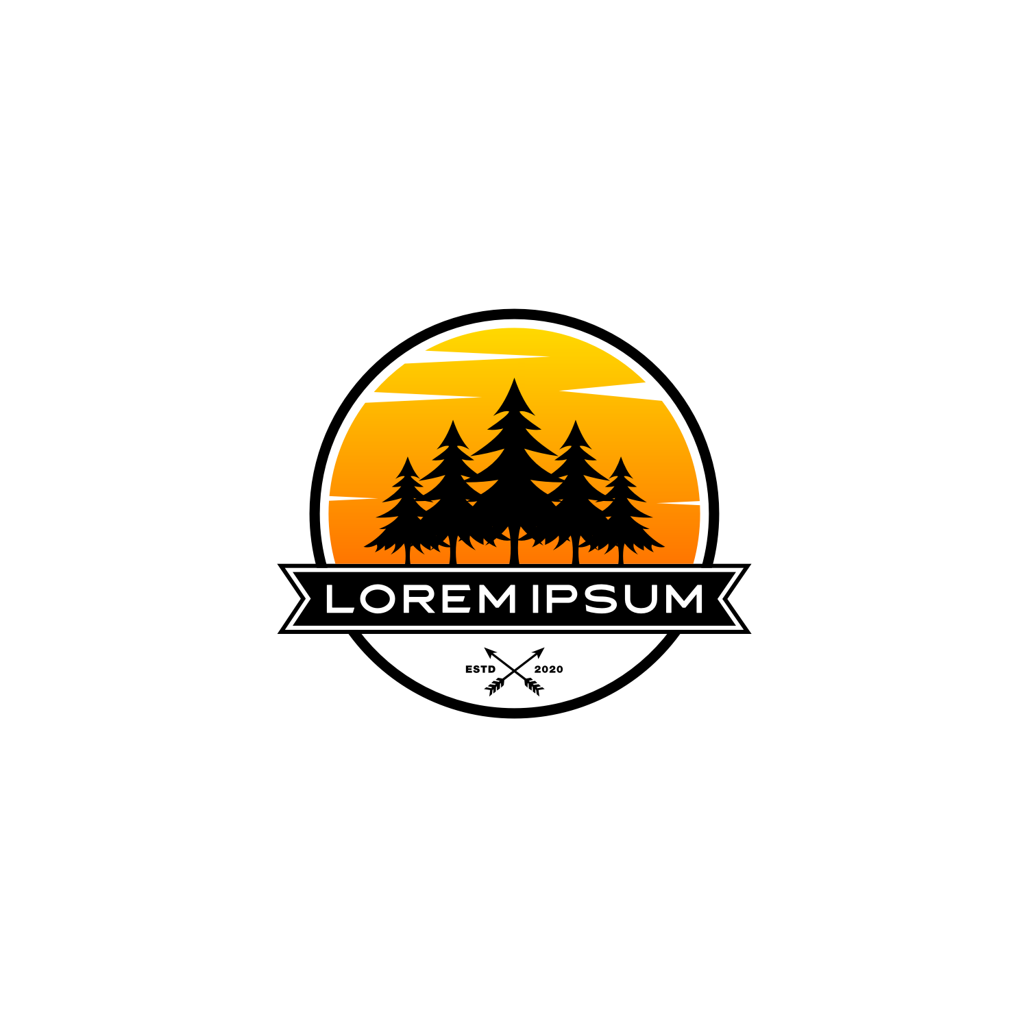 Pine Tree Logo Template cover image.