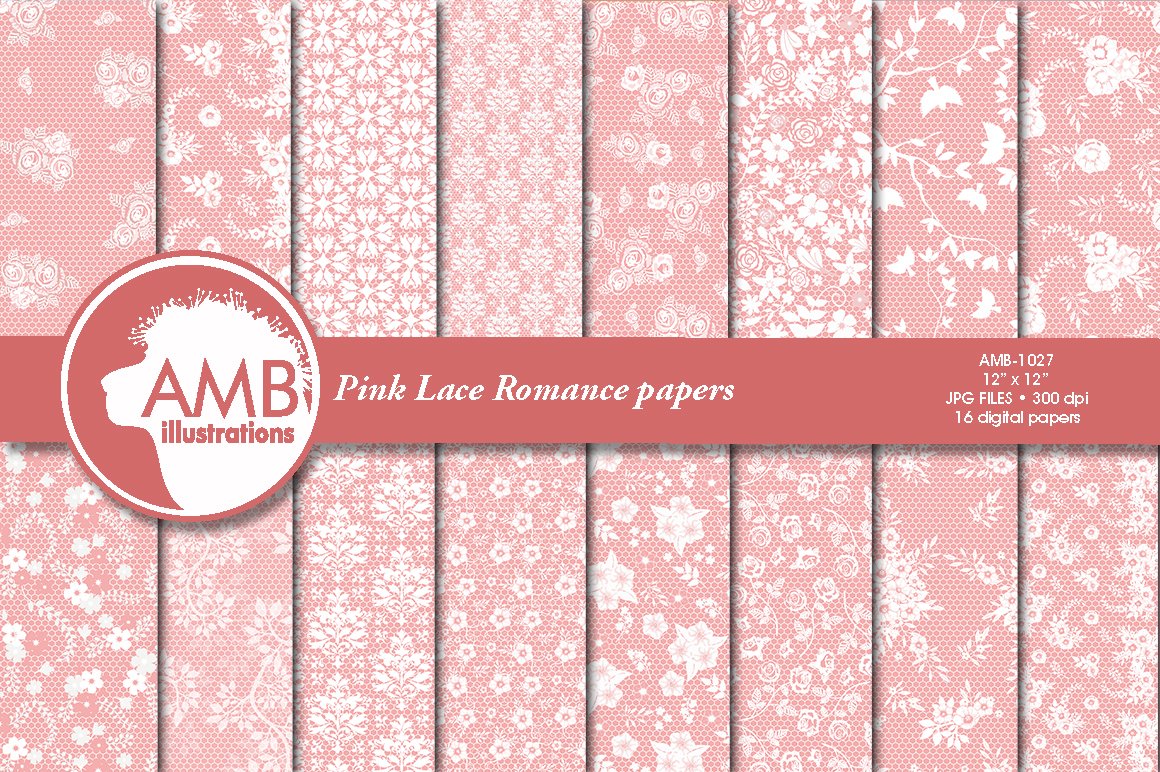 Pink Lace Romance Papers.