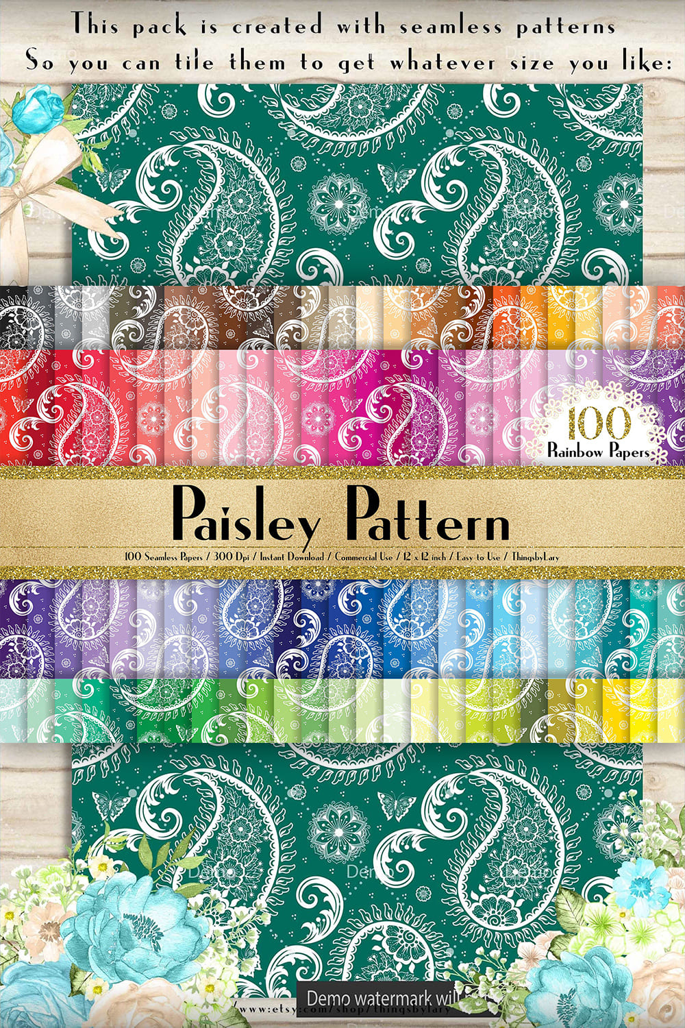 100 Seamless White Lace Paisley Digital Papers - Pinterest.