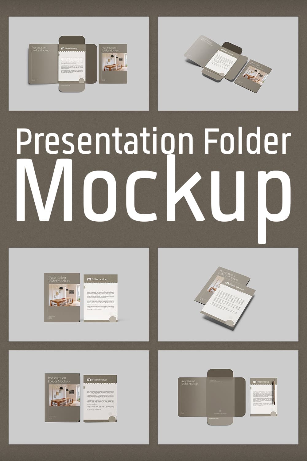 A selection of images of presentation folders with a wonderful design.