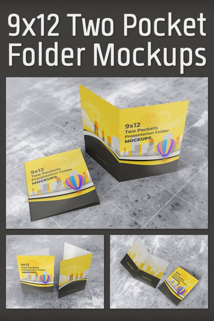 912 Two Pocket Folder Mockups – MasterBundles