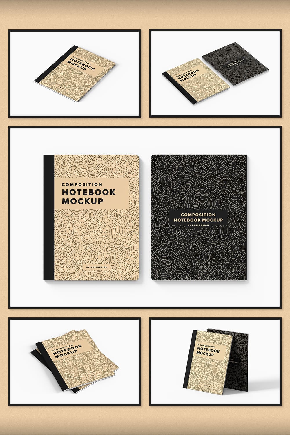 A selection of images of notebook with a wonderful design.