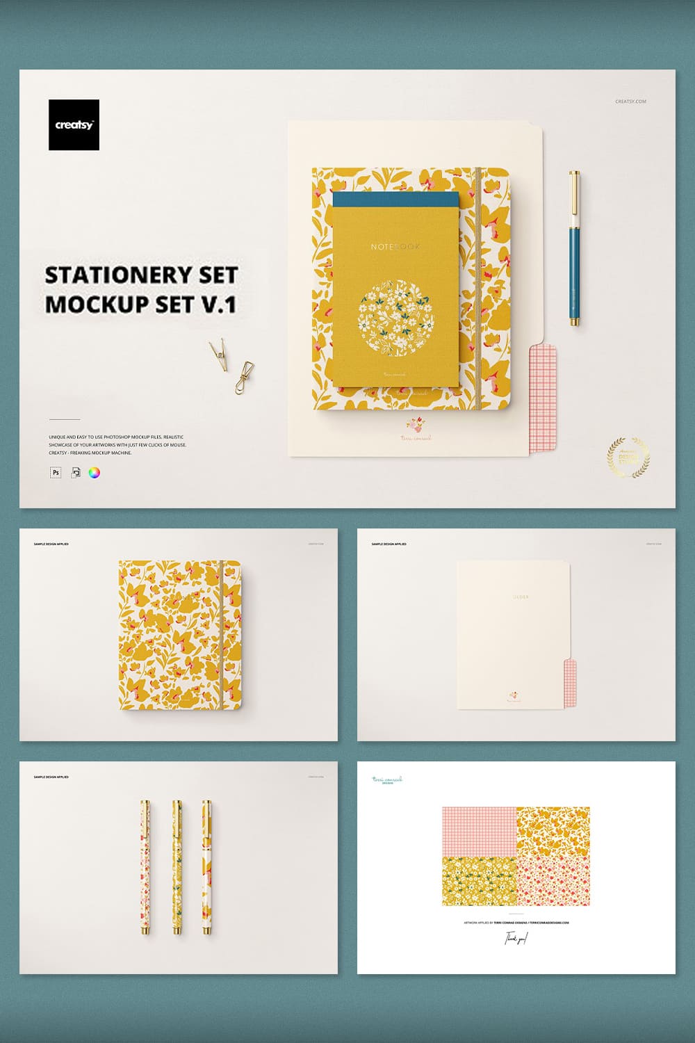 A selection of images of stationery with a wonderful design.