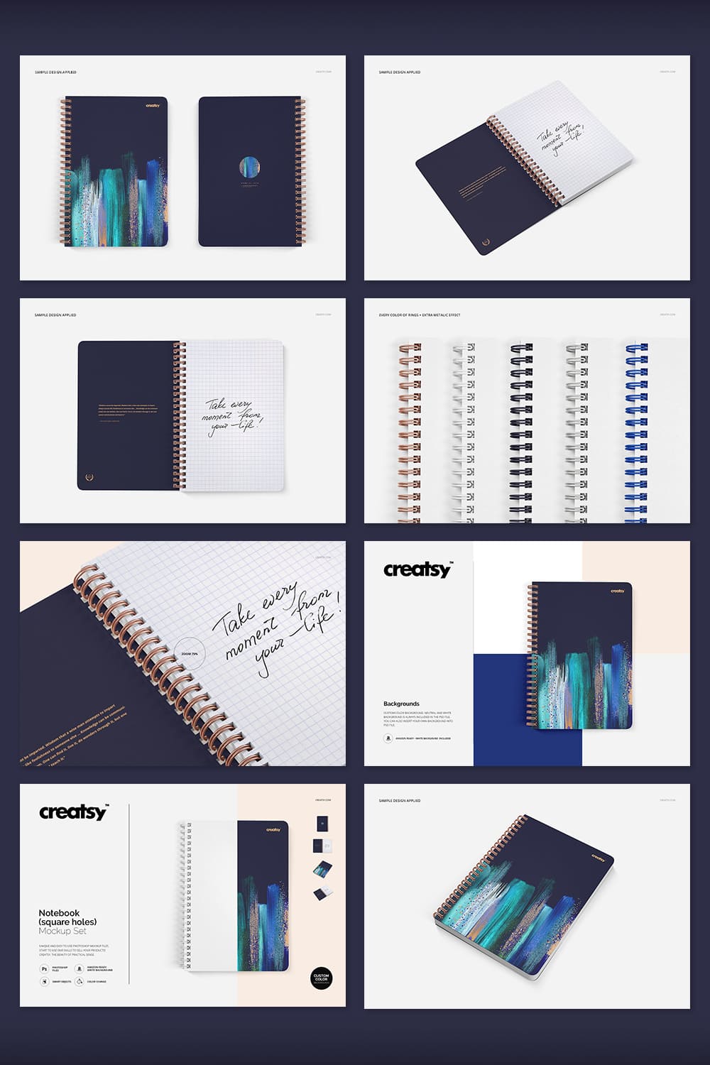 Spiral notebook images cover with irresistible design.