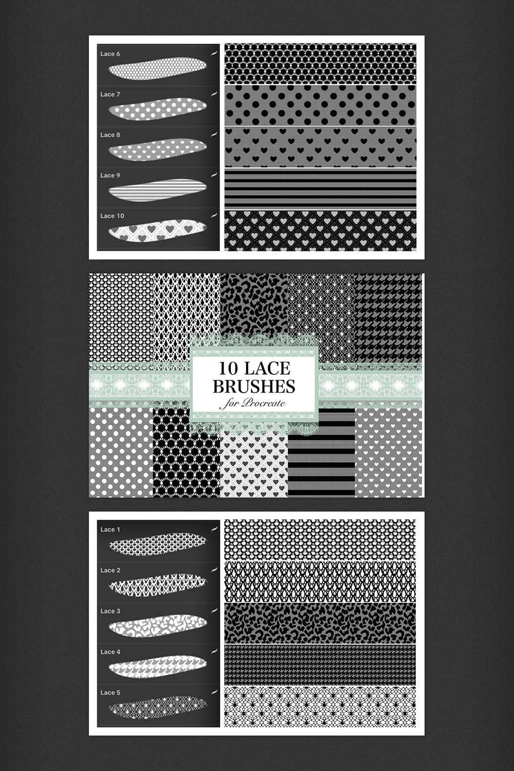 Lace Brushes For Procreate, Seamless Lace Brushes For IPad - Pinterest.