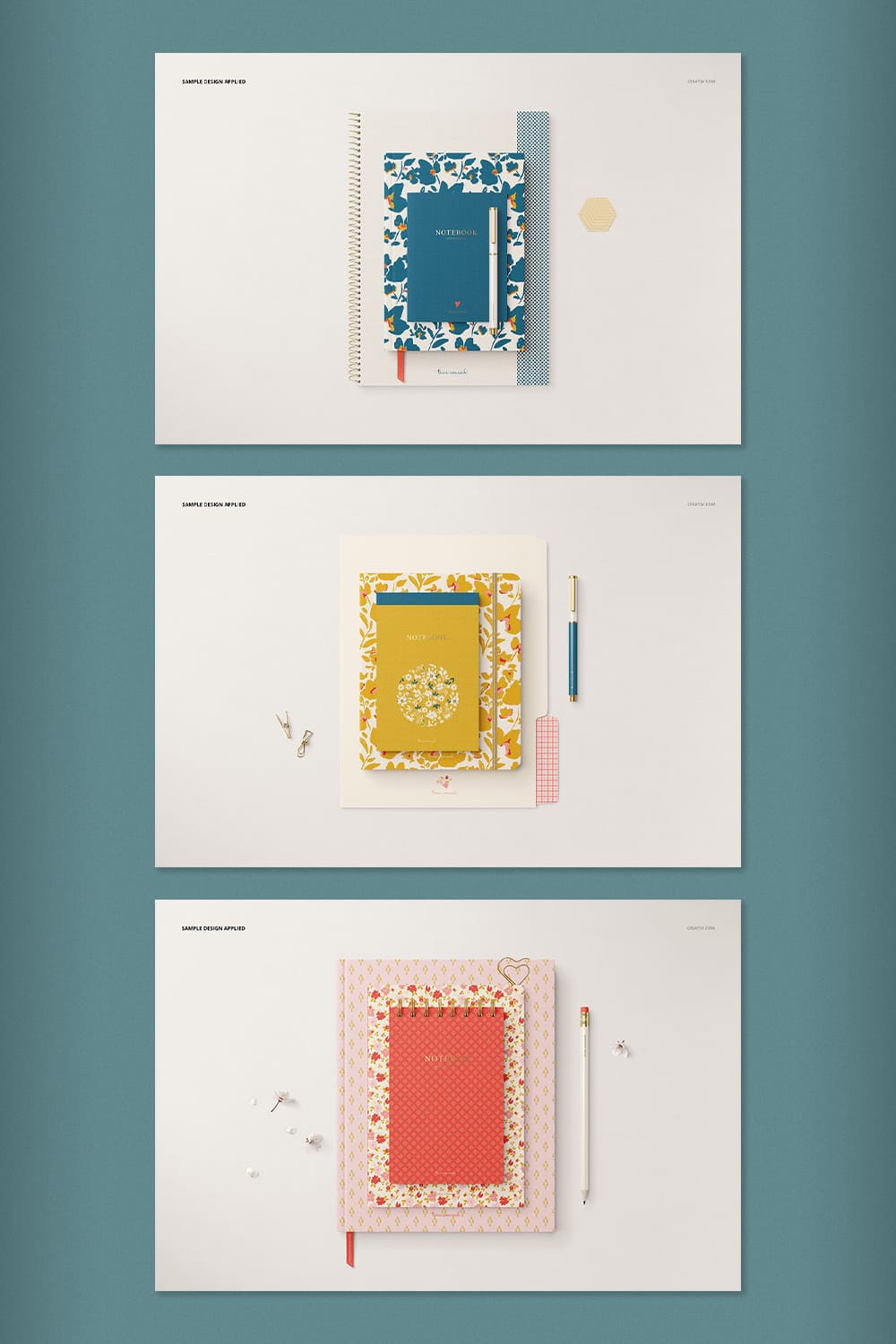 A pack of images of stationery with an enchanting design.
