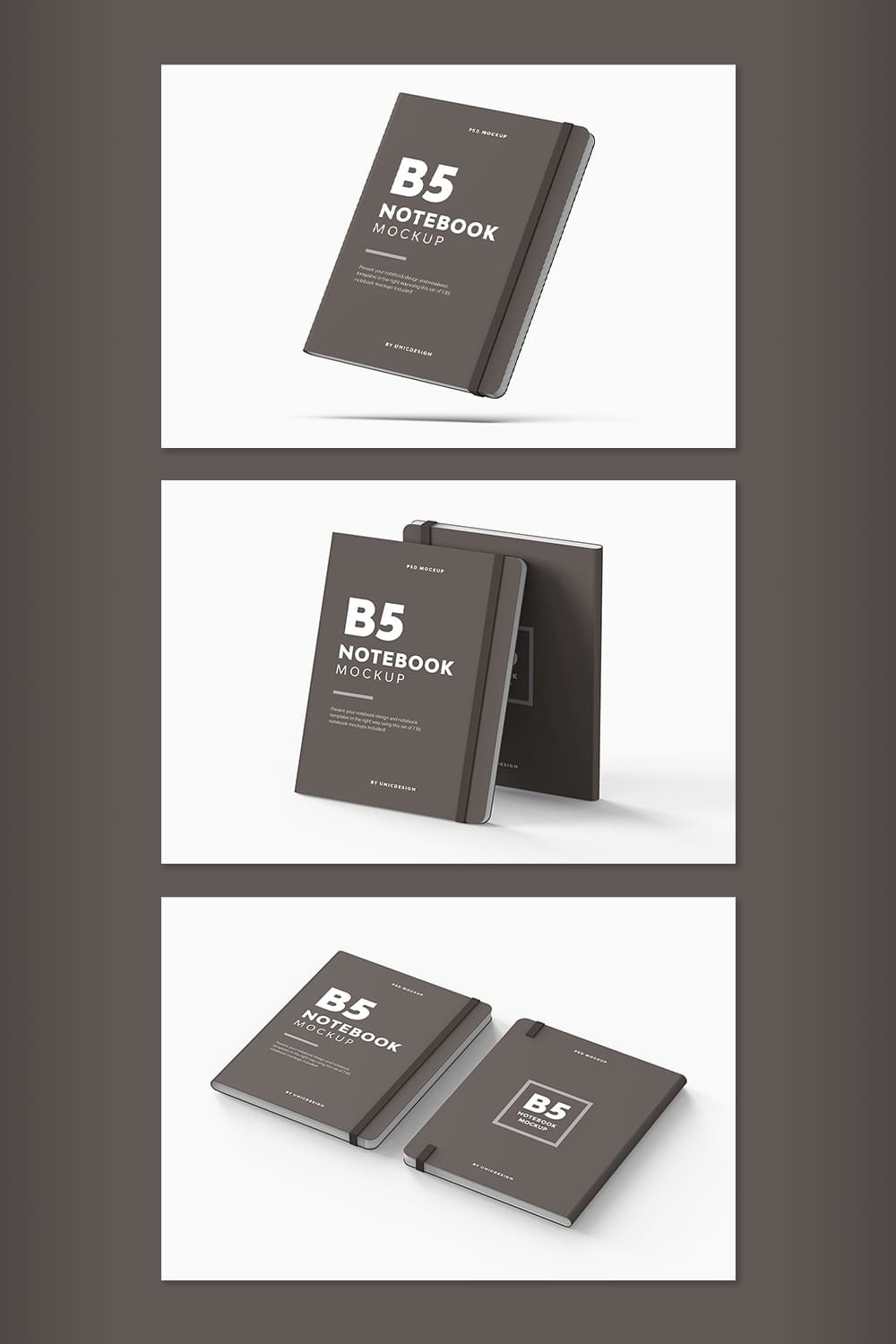 A pack of images of B5 notebook with an enchanting design.
