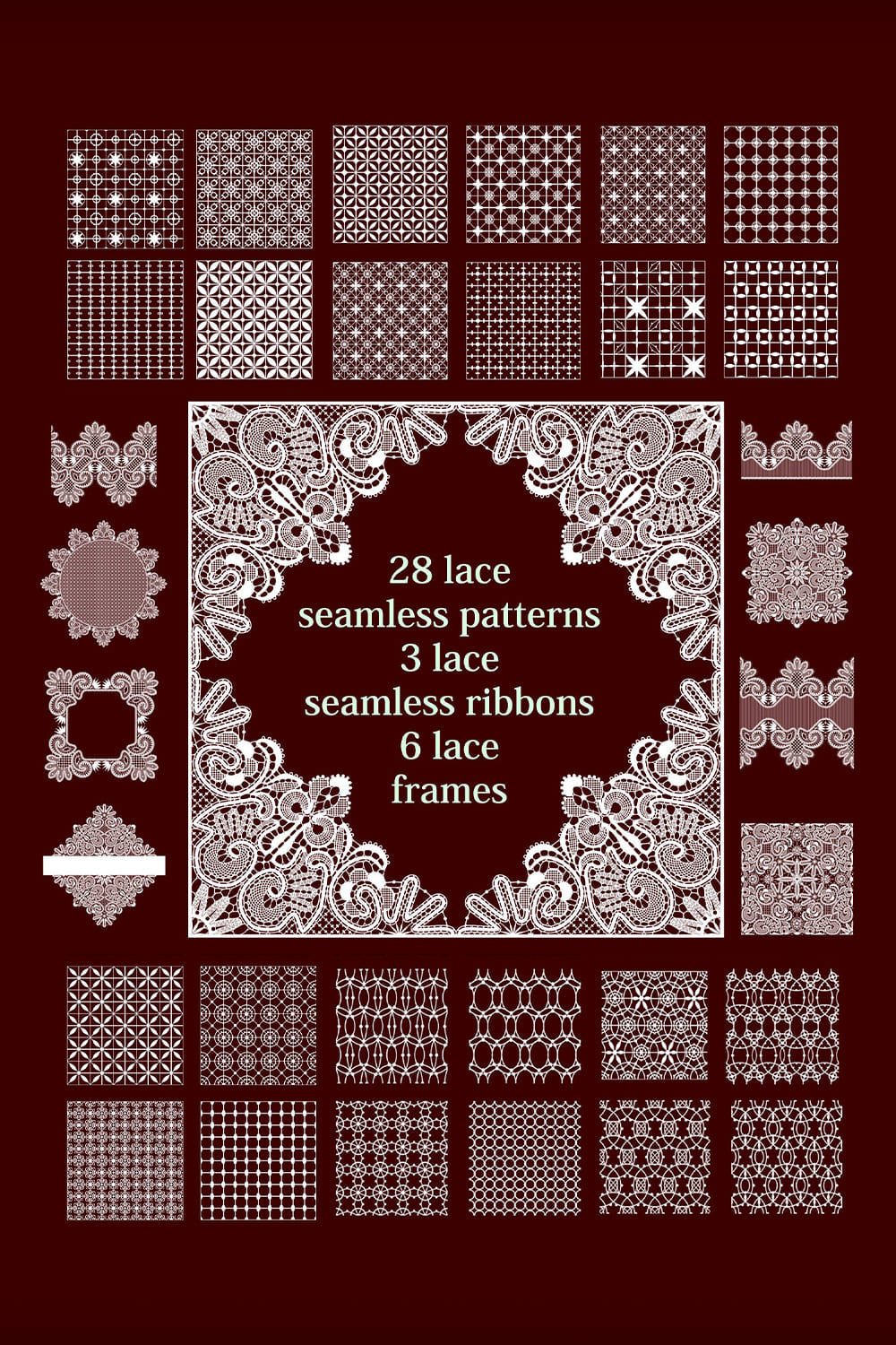 Lace Patterns Collection - Pinterest.