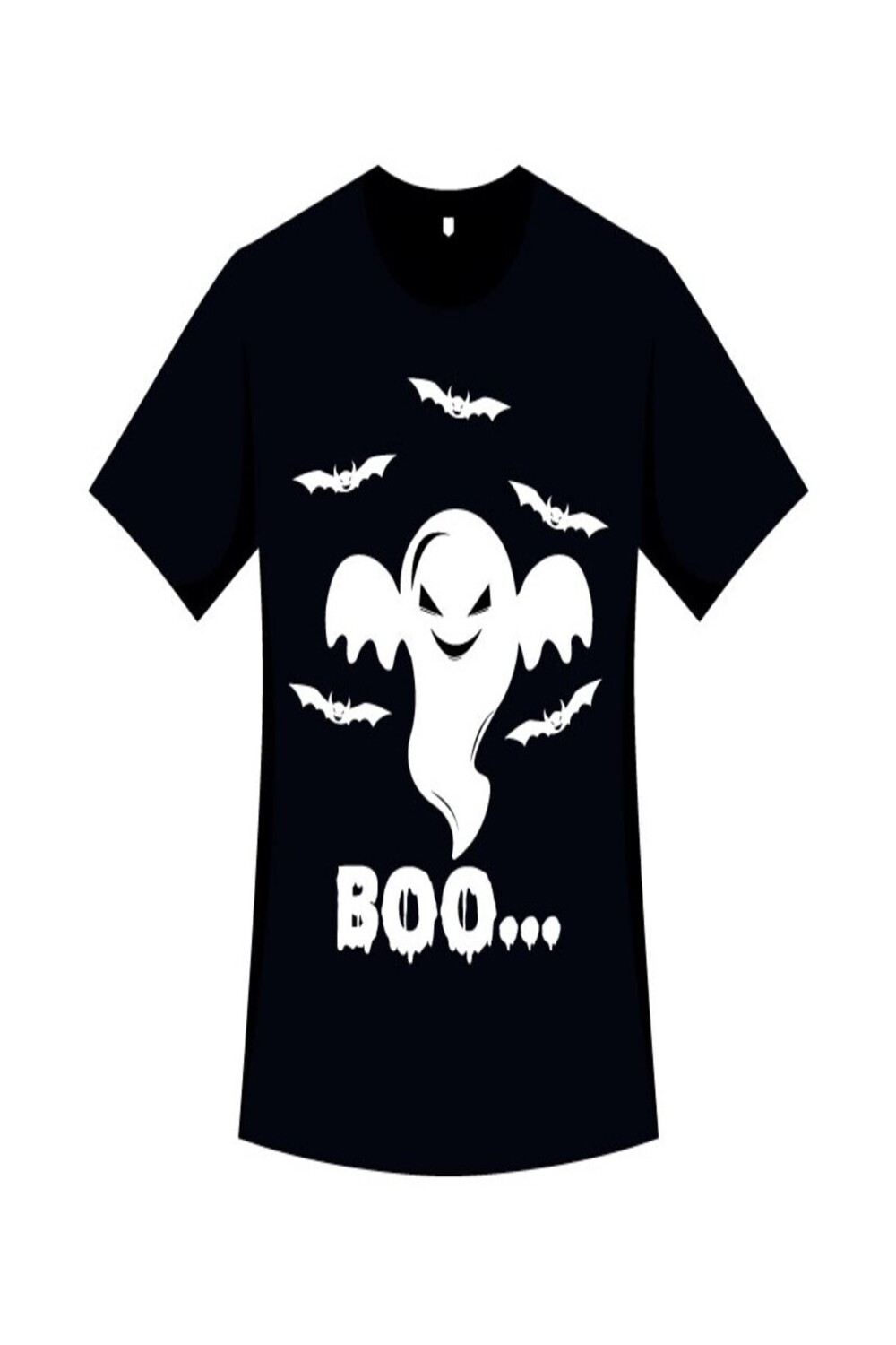 Halloween Black and White T-shirt Graphics Pinterest image.