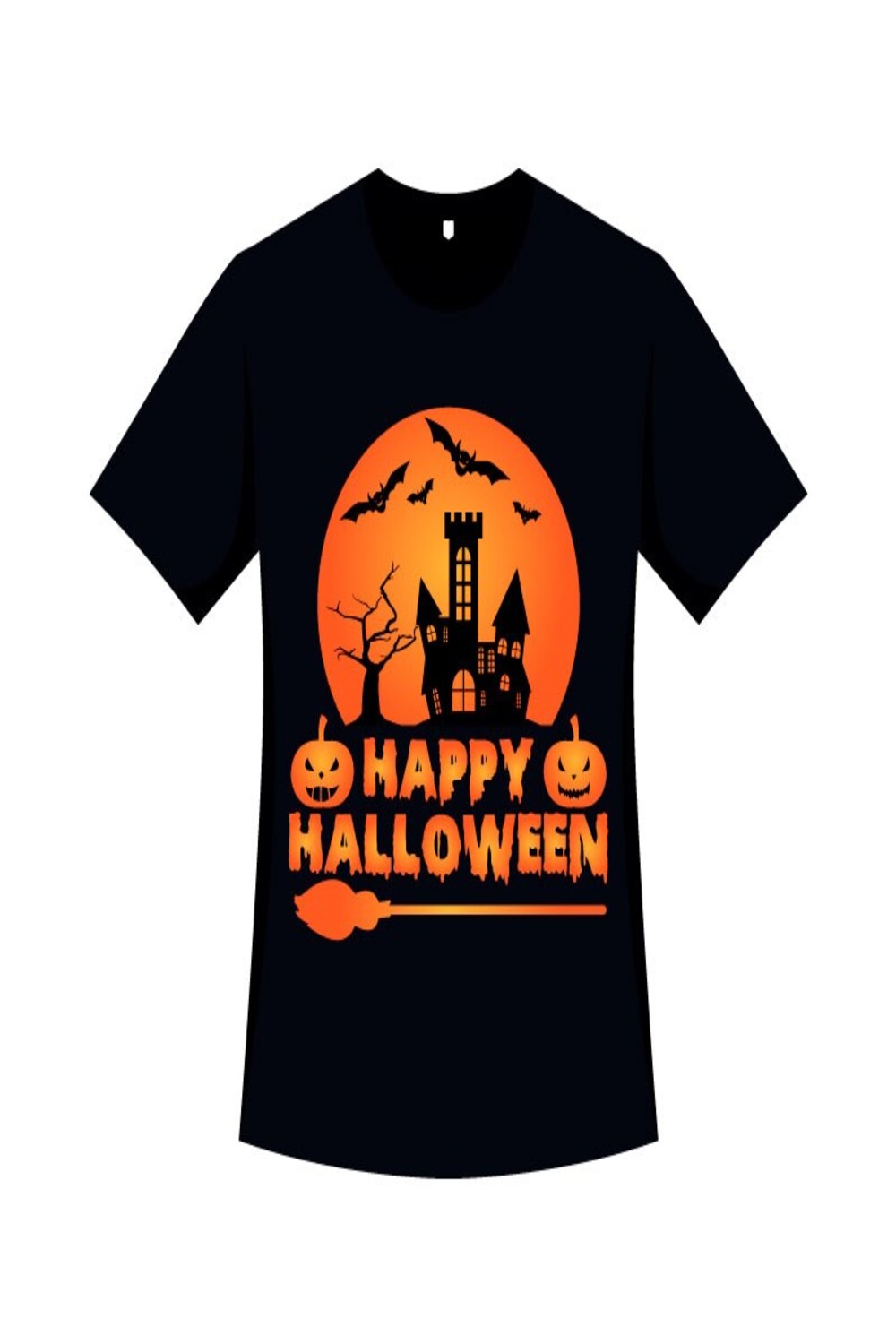 Halloween Stylish T-shirt SVG Pinterest image.