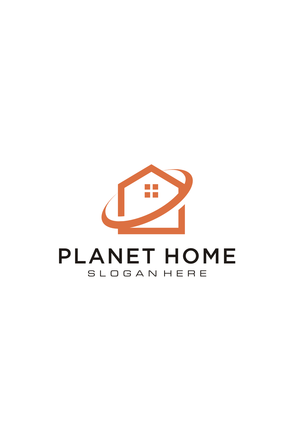 Planet Home Build Abstract Logo pinterest image.