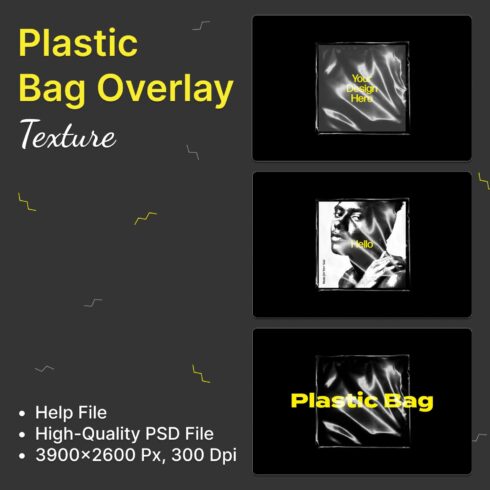 Plastic bag overlay texture - main image preview.