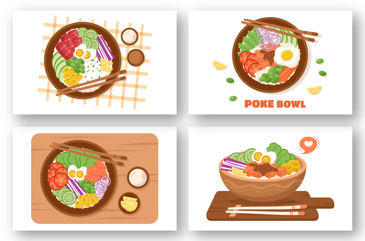 Poke Bowl Hawaiian Cuisine Preview image.