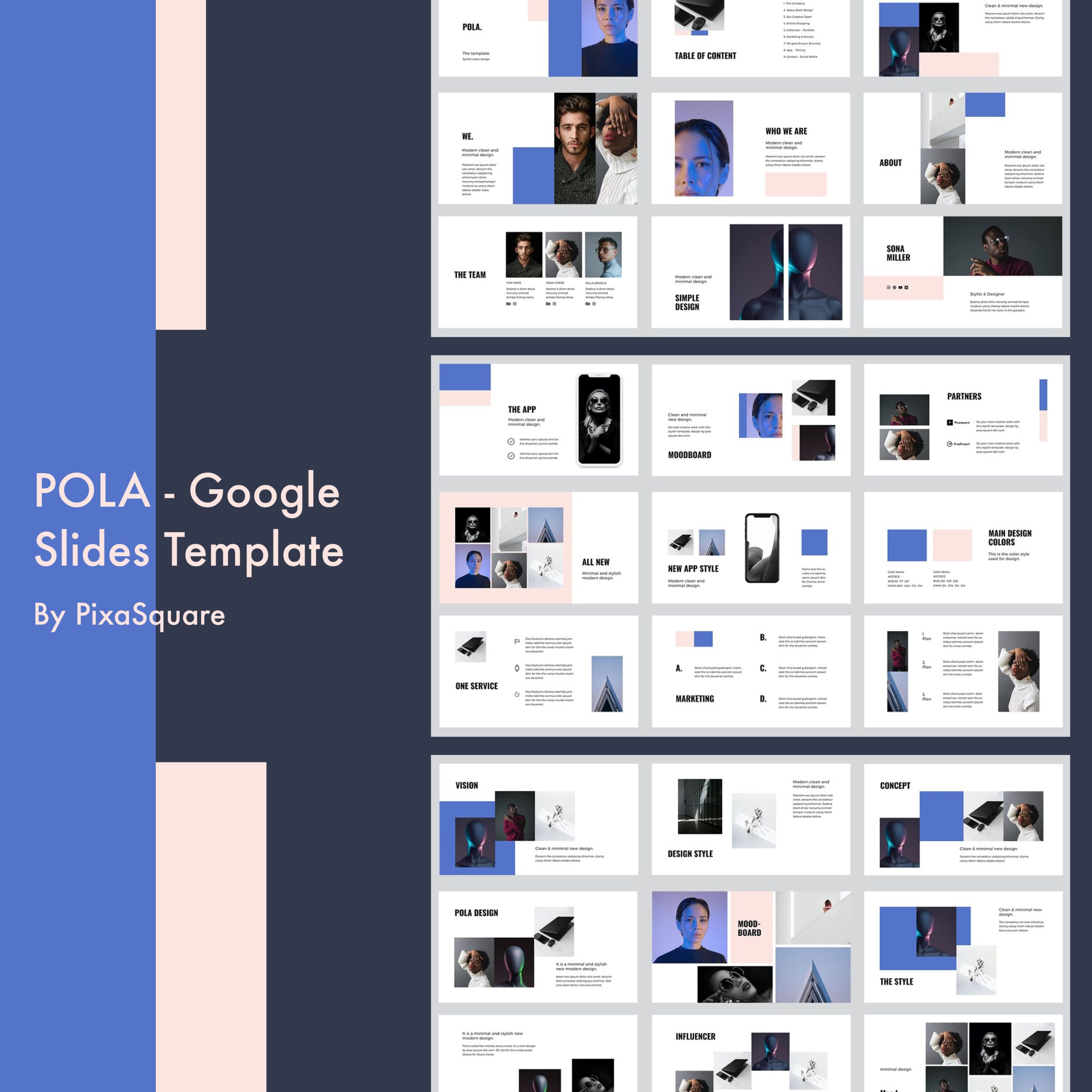 POLA - Google Slides Template cover.