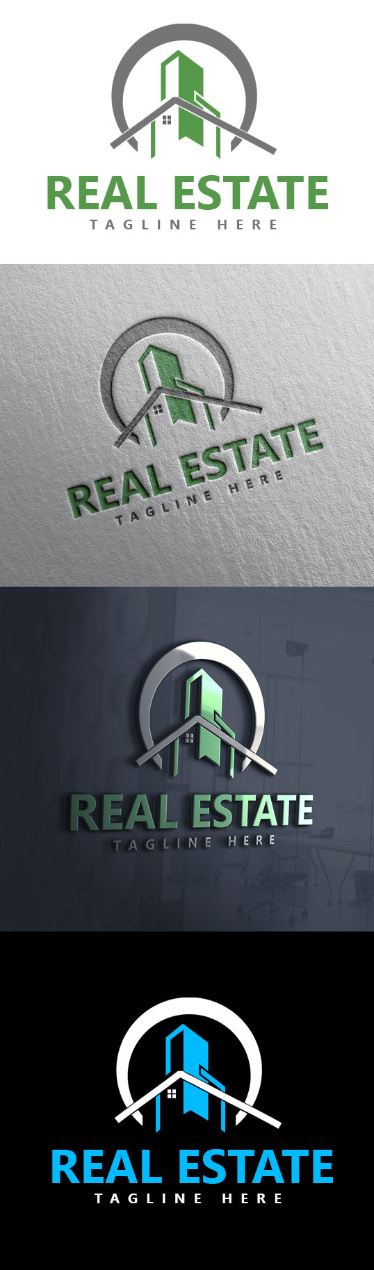 Real Estate Logo Template presentation.