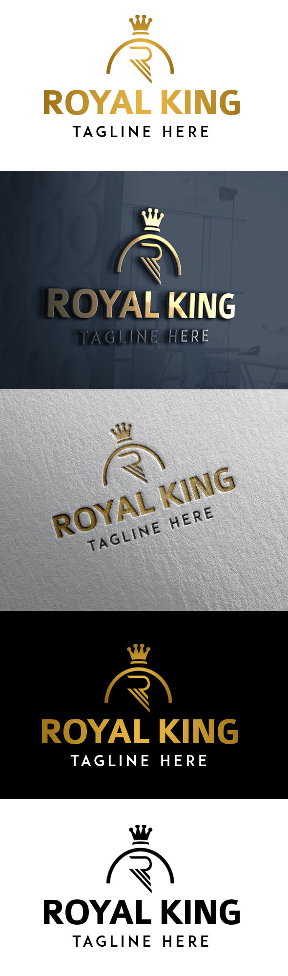 Royal King Logo Template Preview image.