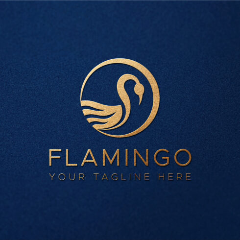 Flamingo Logo Template cover image.