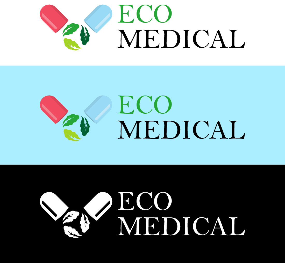 Eco Medical Logo Design for medical business.