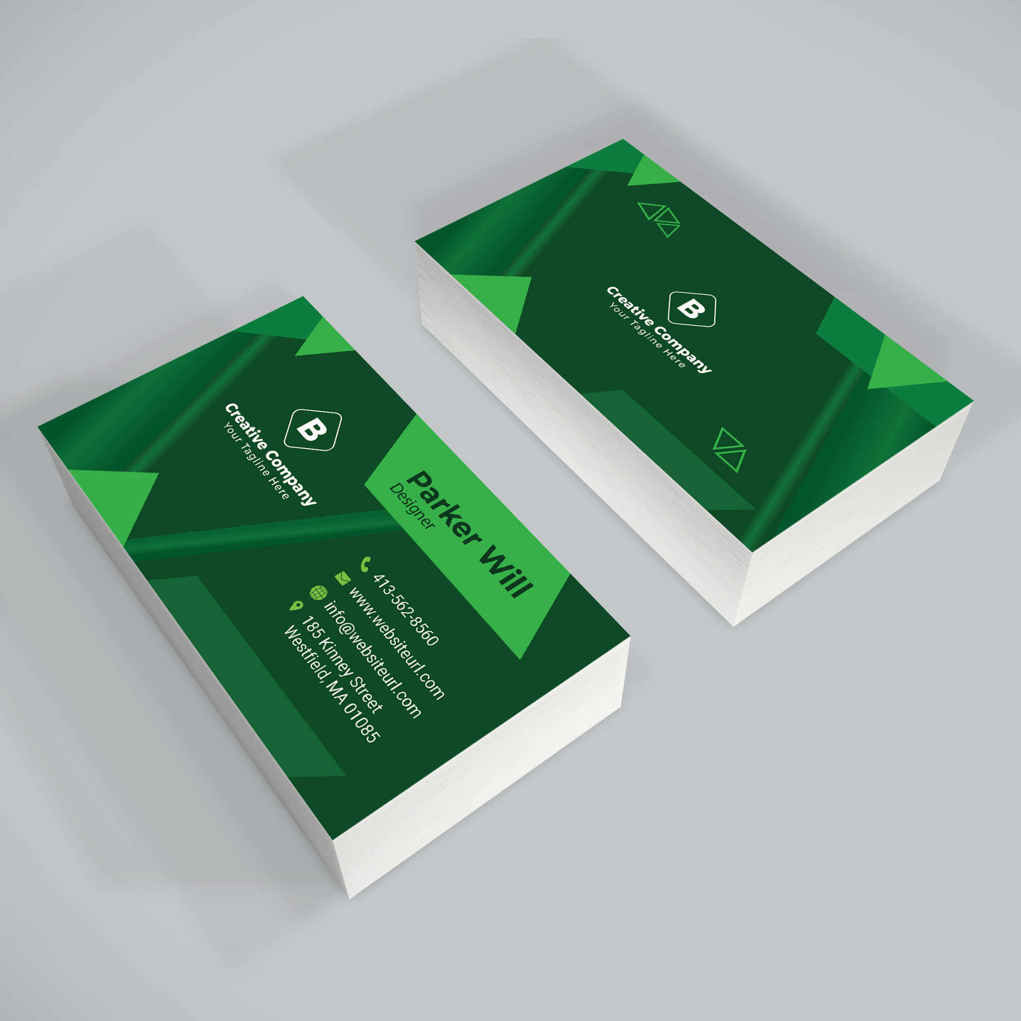 4 Corporate Business Cards Bundle, for your corporate style.
