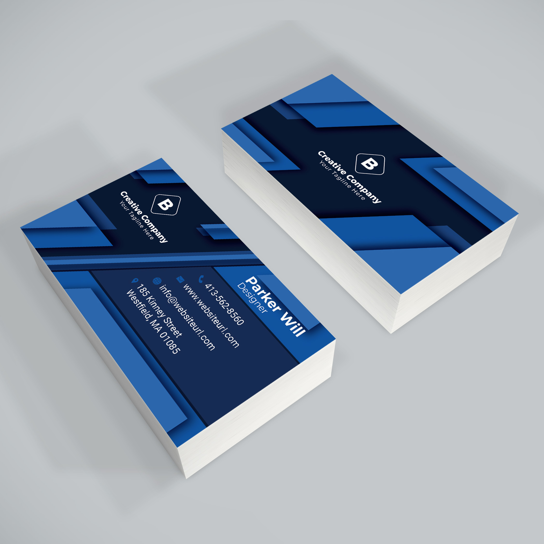 4 Corporate Business Cards Bundle, for your business.