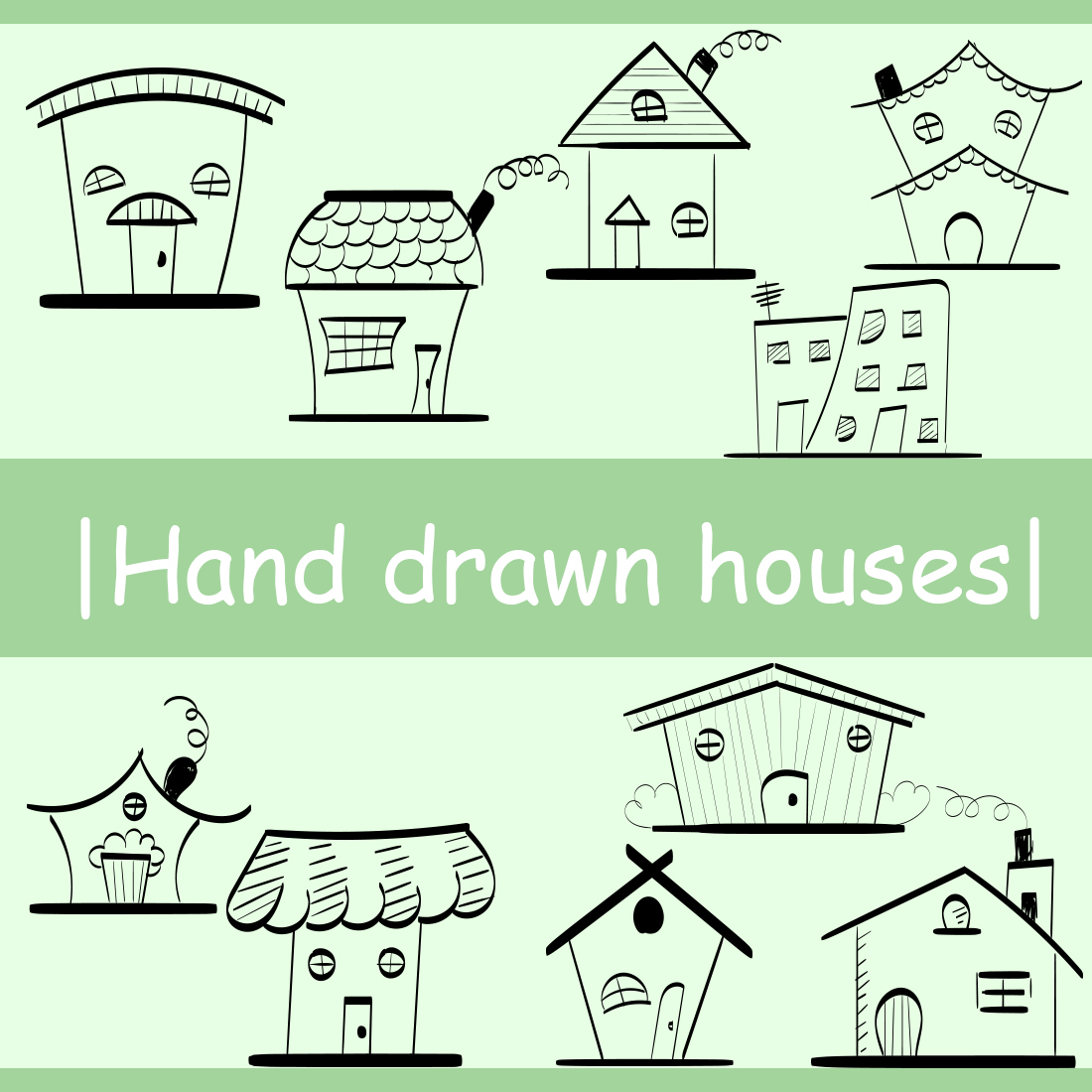 Hand Drawn House Simple Vector Icon cover image.