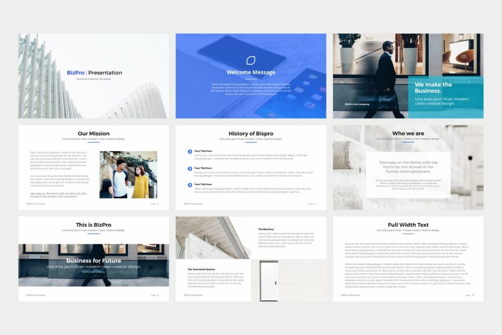 BizPro. Powerpoint Business Template – MasterBundles