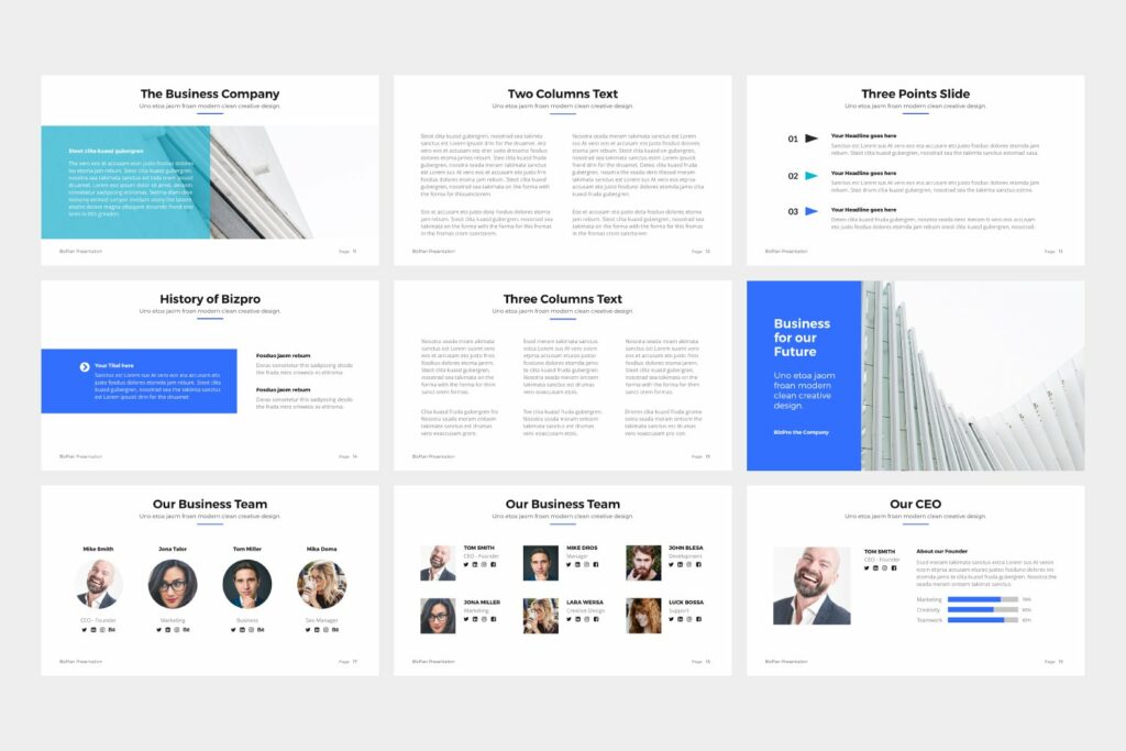 BizPro. Powerpoint Business Template – MasterBundles