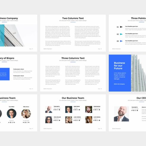 BizPro. Powerpoint Business Template | MasterBundles