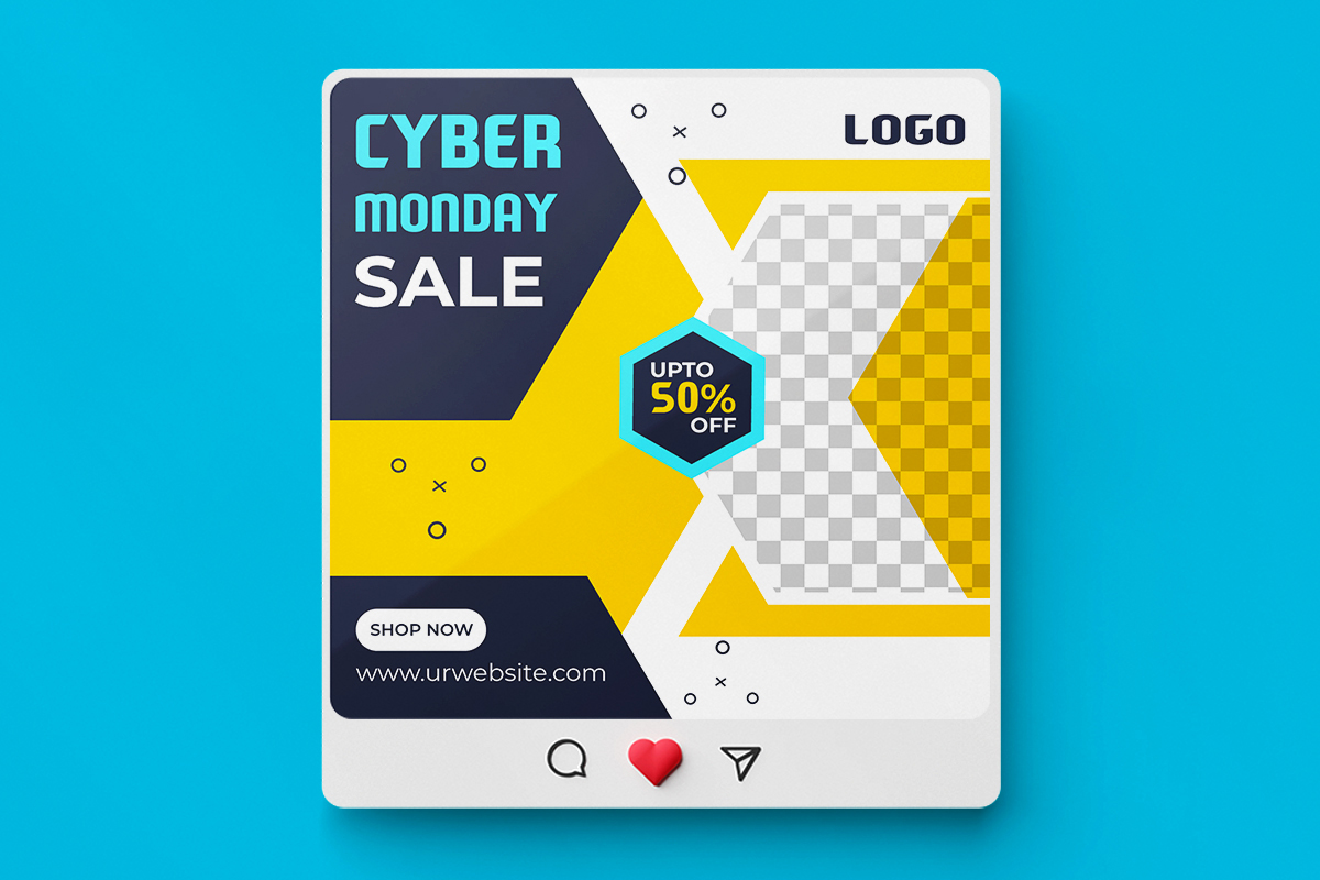 Cyber Monday Super Sale Social Media Post Template Pack for big sale time.