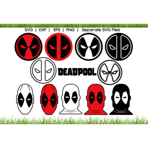 Deadpool Logo Mask SVG cover image.