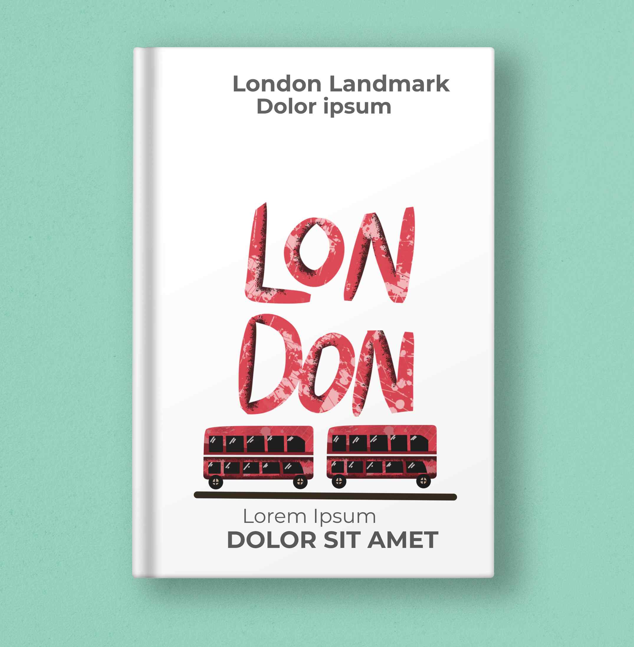 London Landmark Illustrations, book cover moc.kup