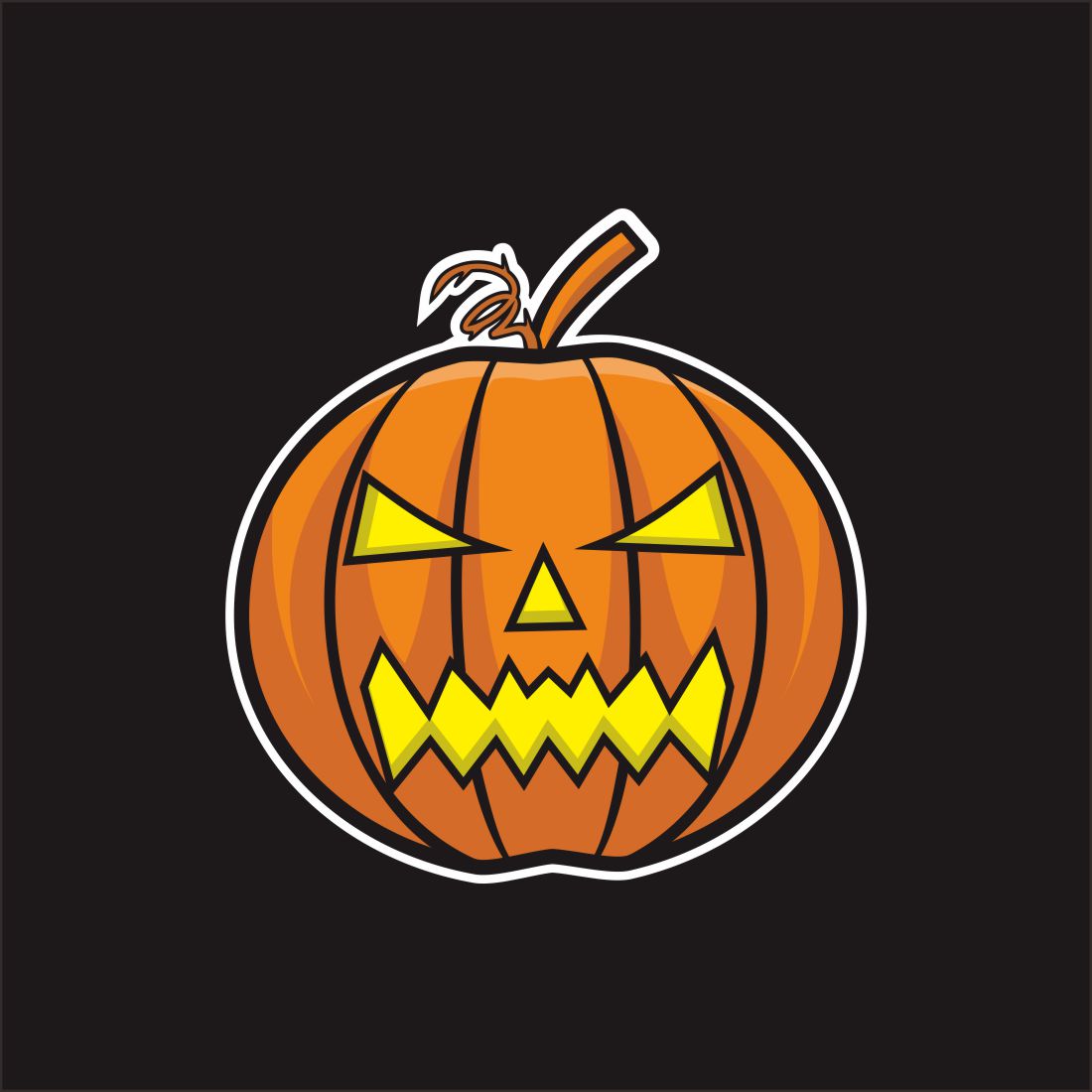 6 Pumpkins Halloween - MasterBundles