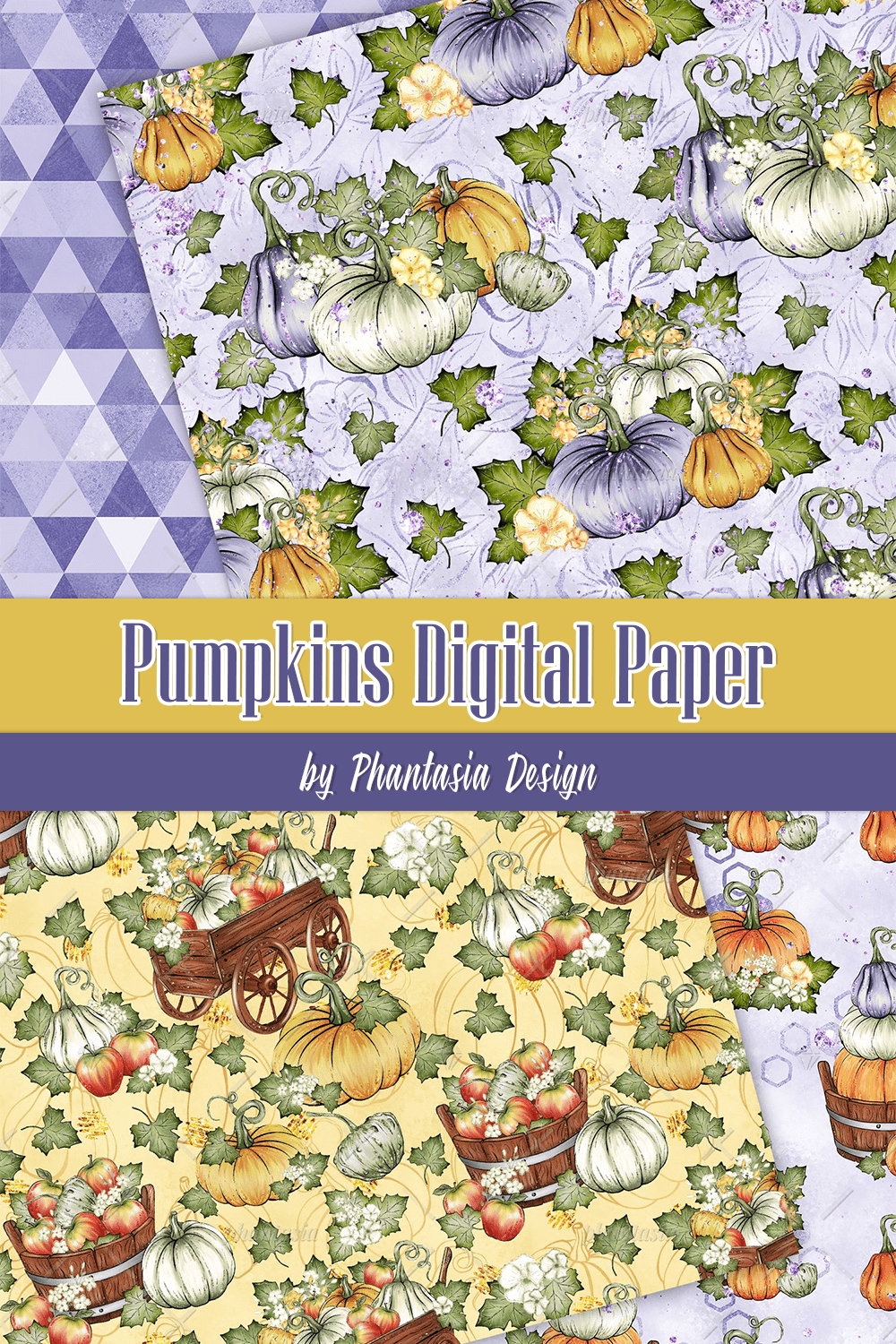 pumpkins digital paper pinterest