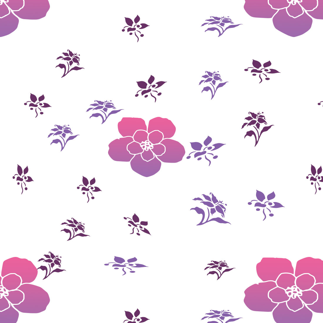 Floral Seamless Patterns cover image.