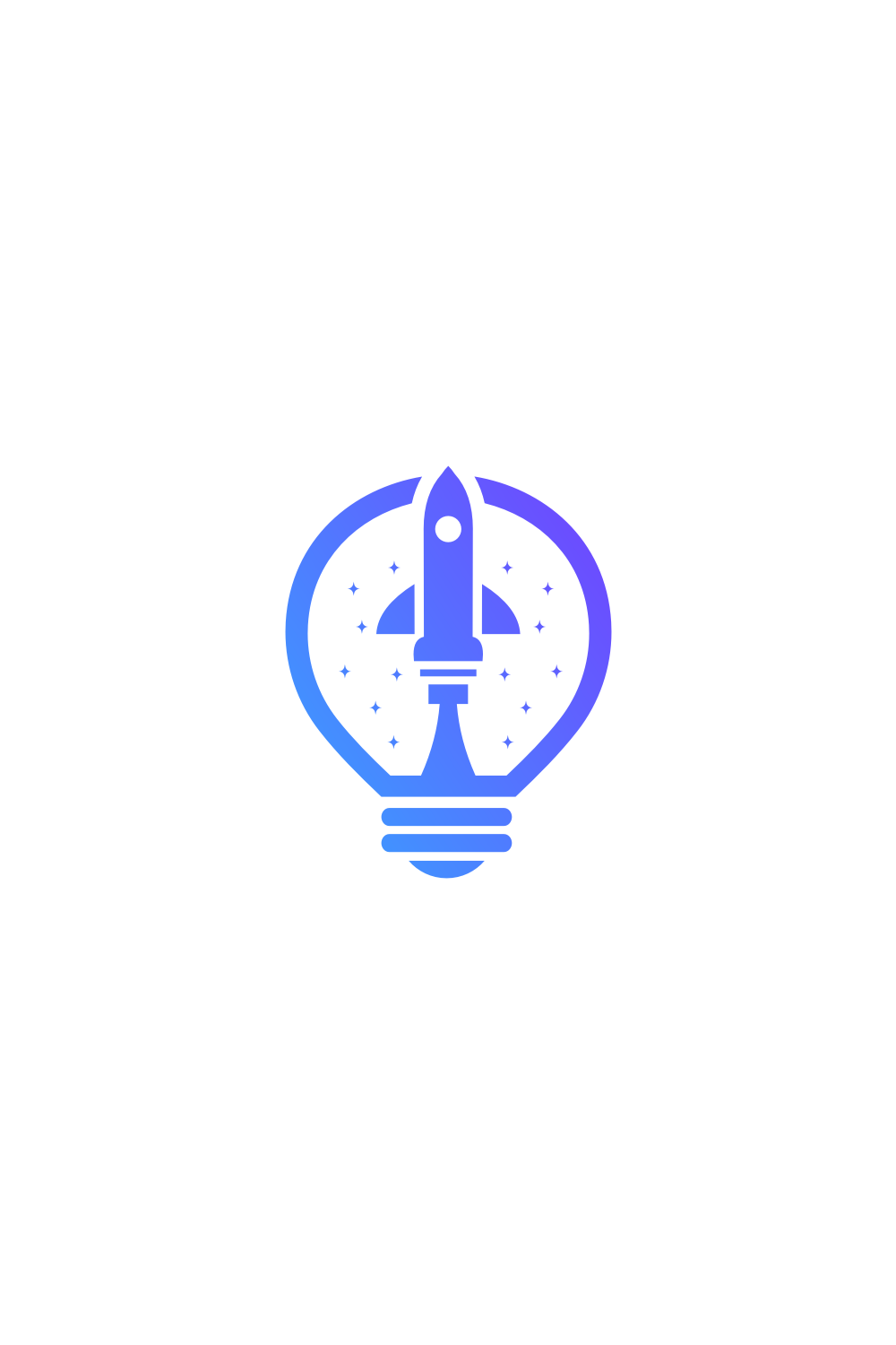 Rocket Idea Launch Logo Vector Template Pinterest preview.